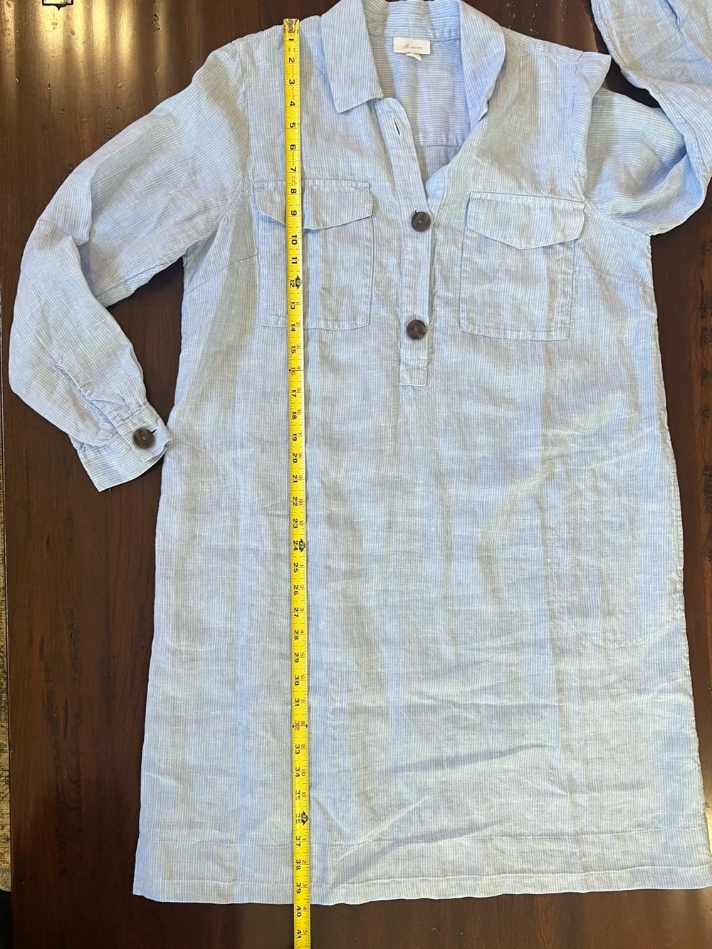 J. Jill Light Blue Linen Dress - Picture 6 of 8